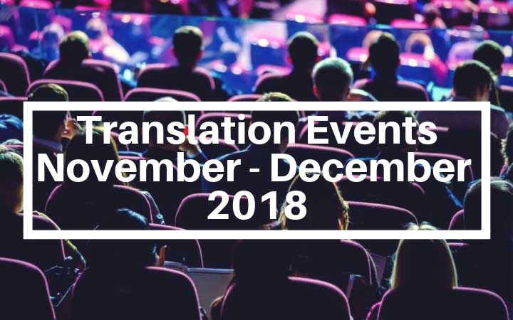 Translation Industry Events. November, December 2018