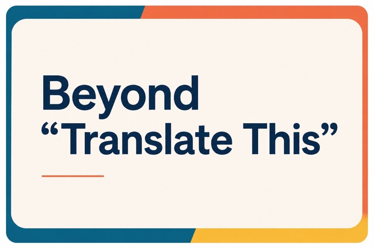 AI Translation and Human Expertise